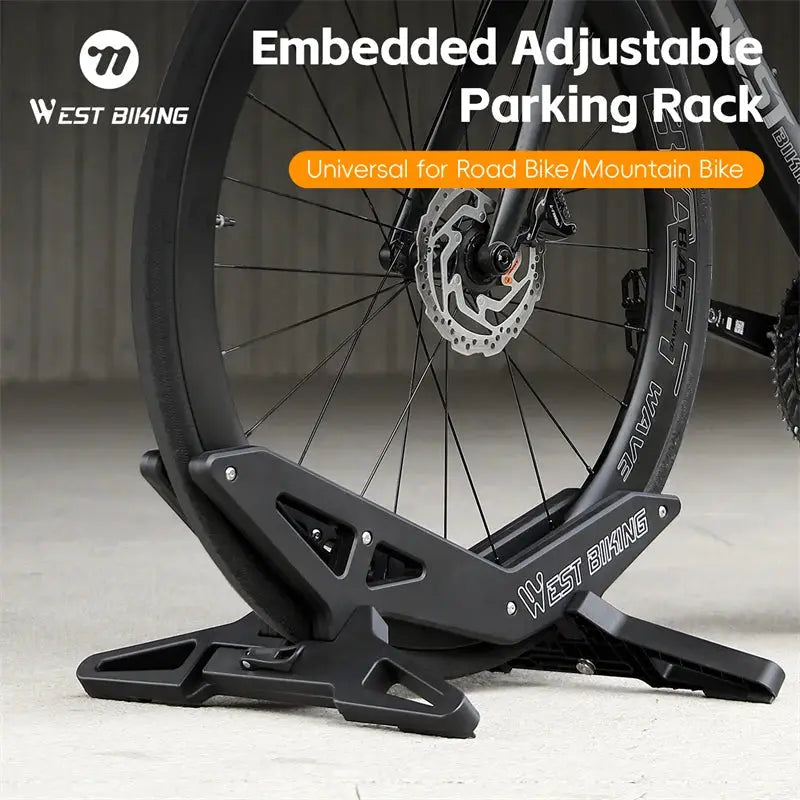 WEST BIKING Adjustable Bicycle Parking Rack Portable MTB Road Bike Rack Garage Home Embedded Bike Display Stand Bike Accessories from PriceLows™