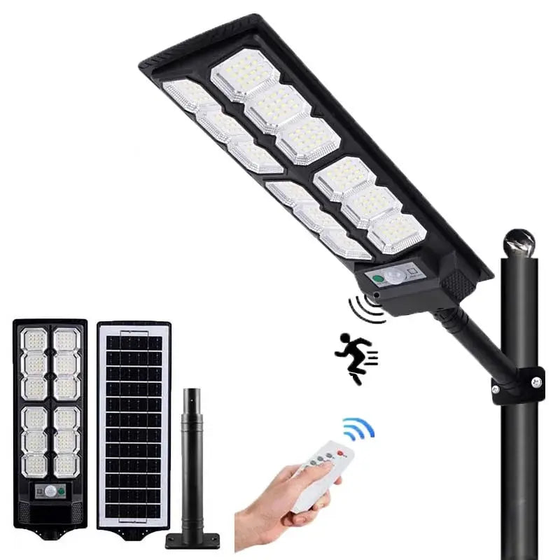 2-Pack Solar Street Lights Outdoor Waterproof 192LED Dusk to Dawn Solar Flood Lights with Motion Sensor Solar Parking Lot Lights from PriceLows™