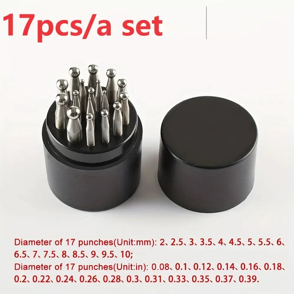 Jewelry Shaping Tool Kit | Steel Dapping Block | Punches Set | Ring Engraving With Storage