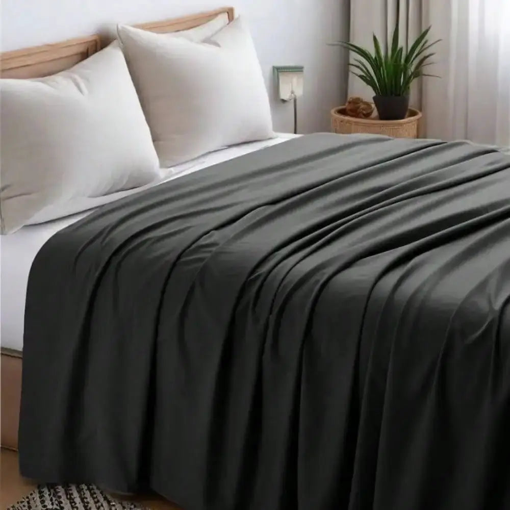 1PC Luxury Flat Sheet: Soft, Wrinkle-Free, Stain-Resistant, And Machine Washable Bedsheet For Effortless Care from PriceLows™
