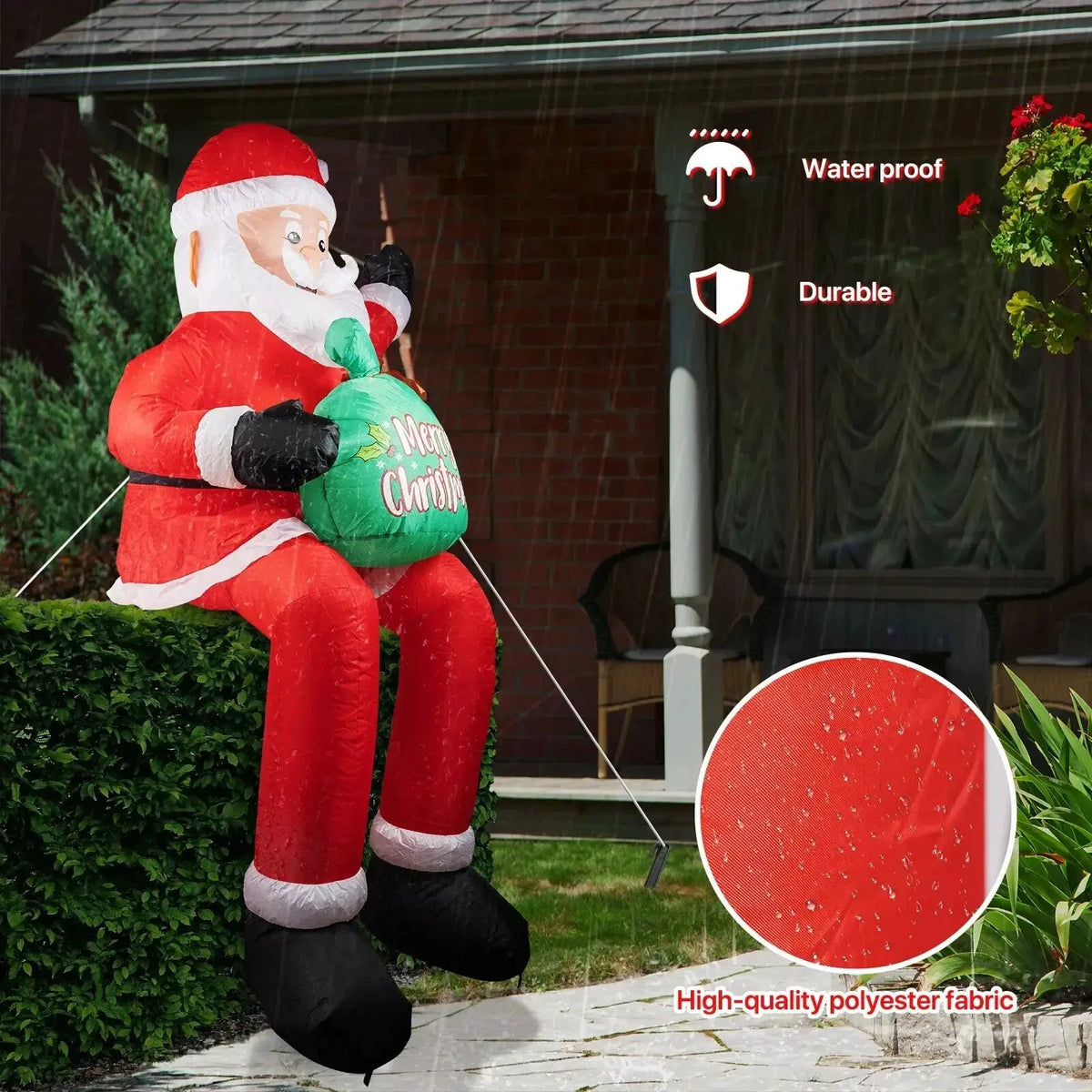 Inflatable Santa Claus | 5.6 Foot LED | Outdoor Christmas Decor