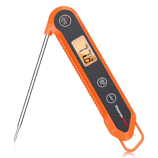 ThermoPro TP03H Digital Instant Read Meat Thermometer for Grilling，Waterproof Kitchen Food LCD Thermometer with Calibration from PriceLows™