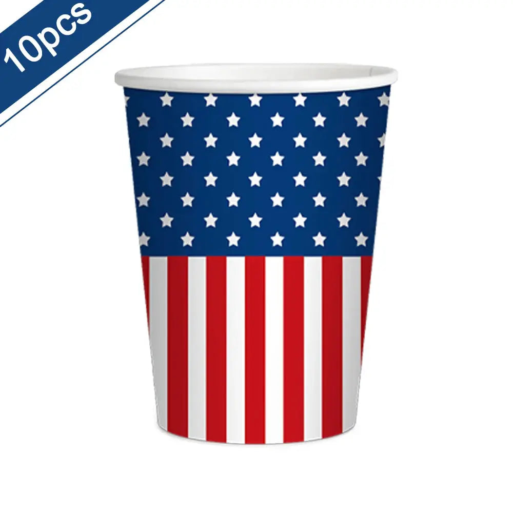 Patriotic Party Supplies | 4th Of July Banner, Balloon & Plate Set