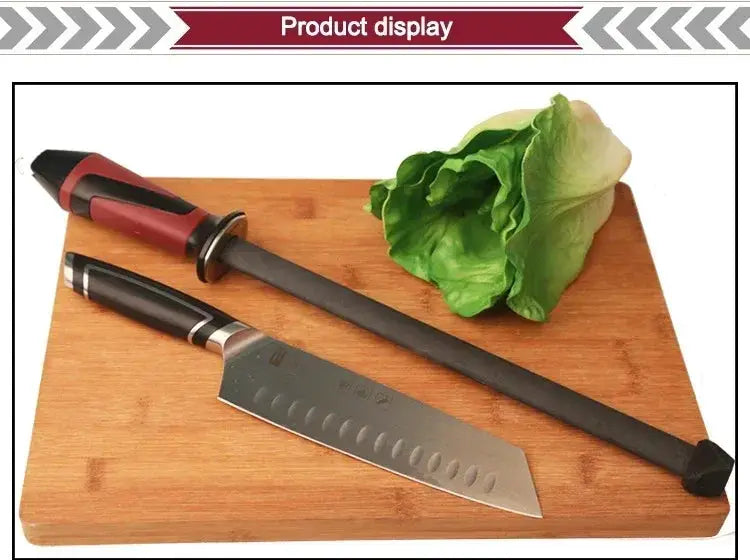 Taidea TV1703 12 Inch Professional Kitchen Tools Ceramic Diamond Stick Rod Butcher Knife Sharpener from PriceLows™
