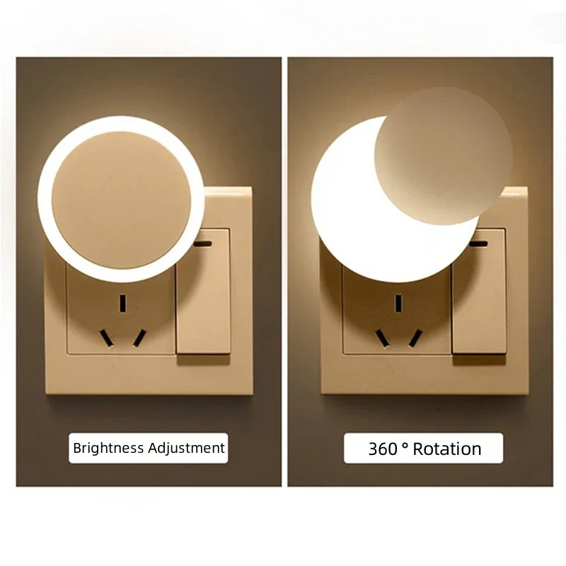 LED Night Light | Light Sensor | EU US Plug | 10cm