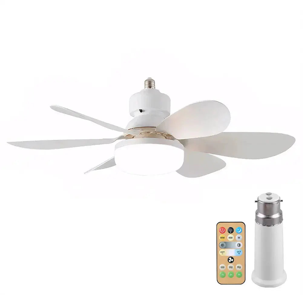 Ceiling Fan With Light | Remote Control | E27 LED Socket | 40/52 cm