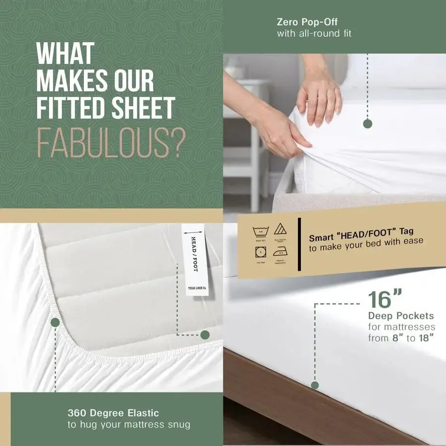 100 Organic Cotton Sheets King Size 4 PC Organic Cotton King Percale Weave Sheet Set, Soft, Cooling, Crisp amp Breathable, 16 De from PriceLows™