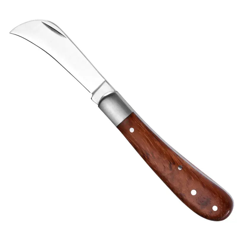 Folding Grafting Knife Grafting Tools Grafting Pruning Knife Professional Garden fruit tree Grafting Cutter Wooden Handle Knife from PriceLows™