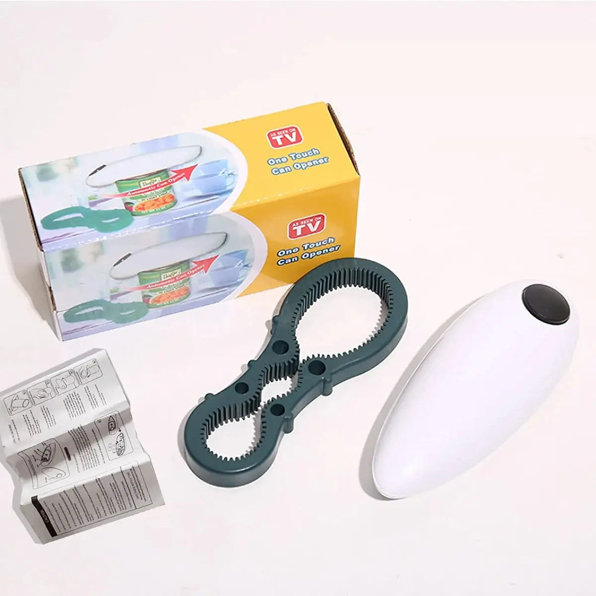 Electric can opener easy and easy to open cans and bottles complimentary 8-character bottle opener (Self provided 2 AA batteries from PriceLows™