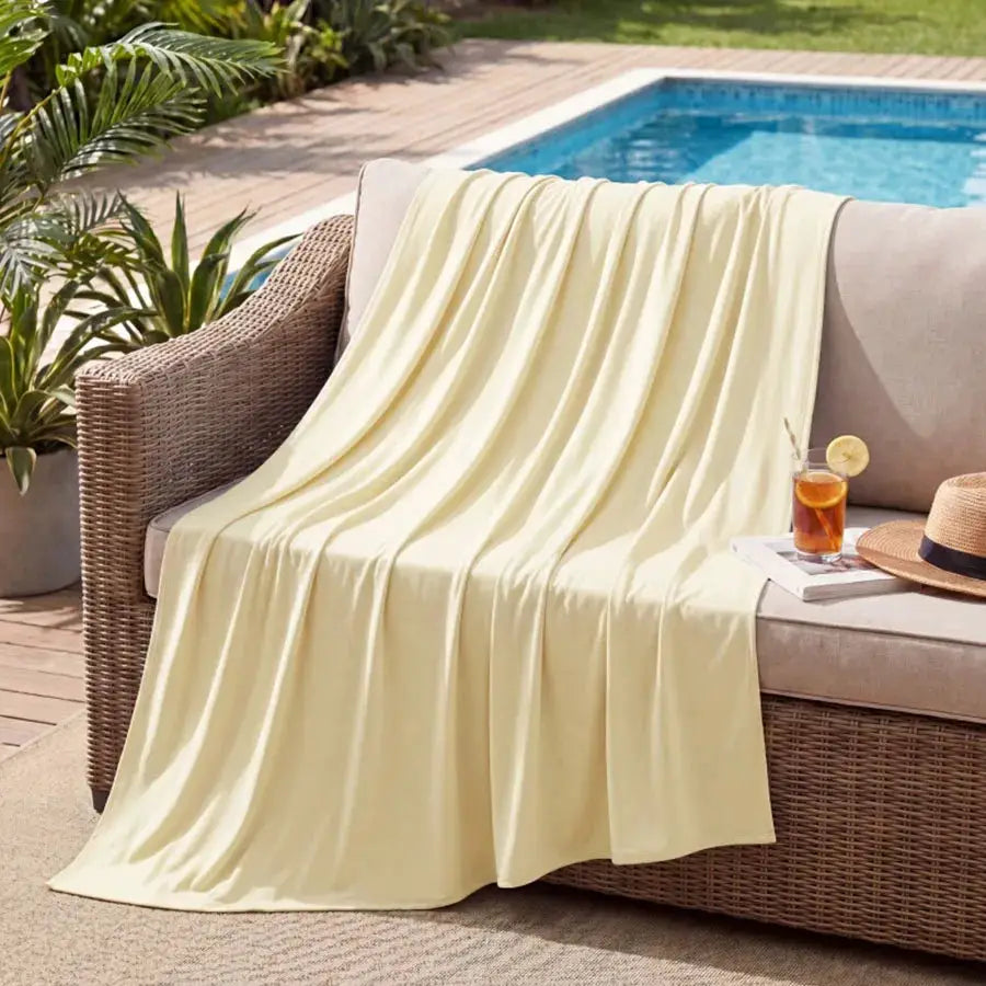 Summer Ice Silk Cooling Blanket | Lightweight Breathable | Multi Color