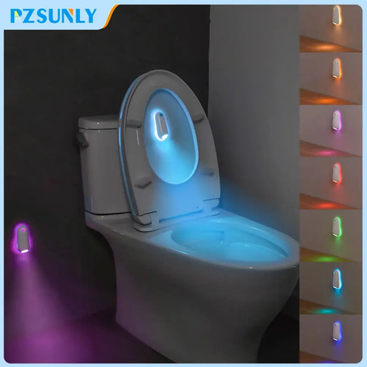 Toilet Night Light Motion Sensor Light Toilet Bowl Light RGB 7Color Changing For Bathroom Decoration LED Rechargeable LED Light from PriceLows™