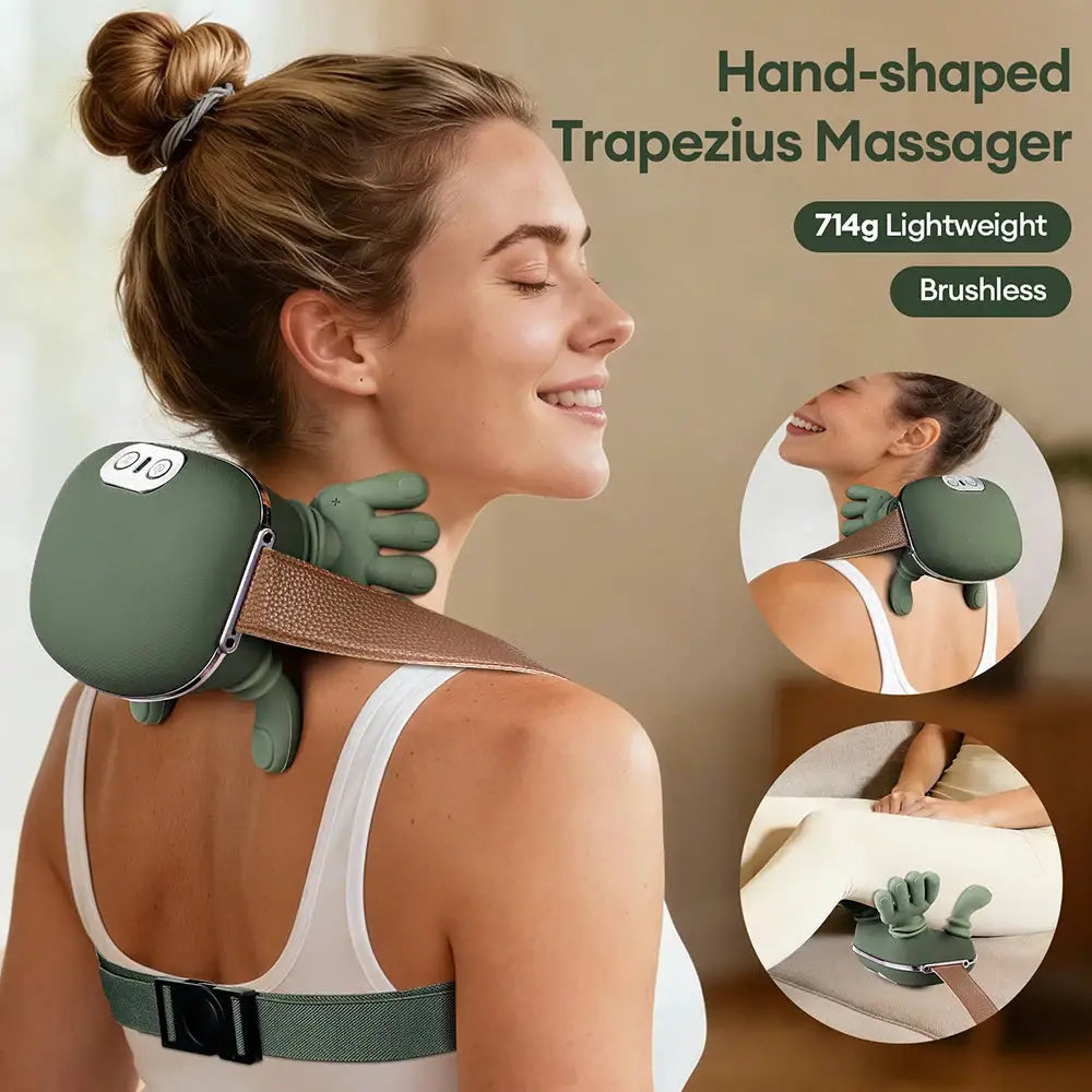 Neck And Shoulder Massager | Wireless | 4D Kneading | One Size