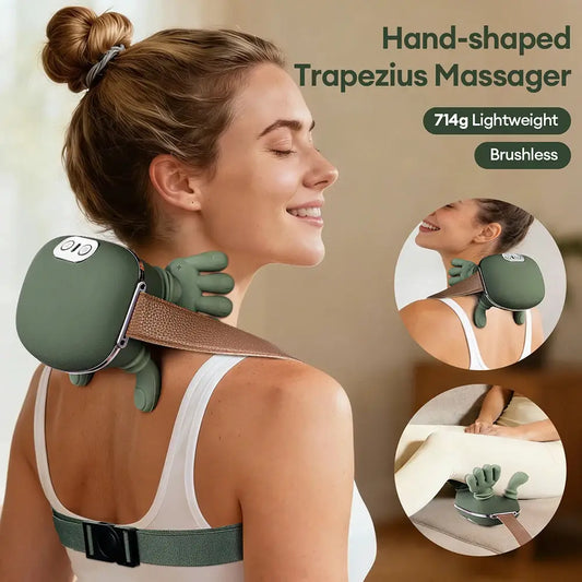 Neck And Shoulder Massager | Wireless | 4D Kneading | One Size
