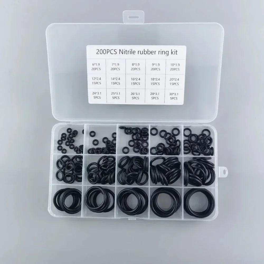 Nitrile Rubber Round Gasket Sealing O Ring Set Elastic Oil Resist Washer Gaskets Seals for Faucet Professional Plumbing Repair from PriceLows™