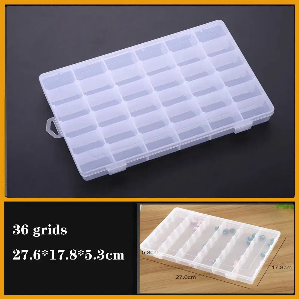 Transparent Plastic box Screw Compartment Box Jewelry Earring Display Case Container Clear Terminal Organizer Tool Storage boxes from PriceLows™
