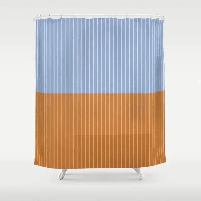 Simple Colorful Lines Modern Fashion Pattern Shower Curtain Home Decoration Creative Personalized Shower Curtains from PriceLows™