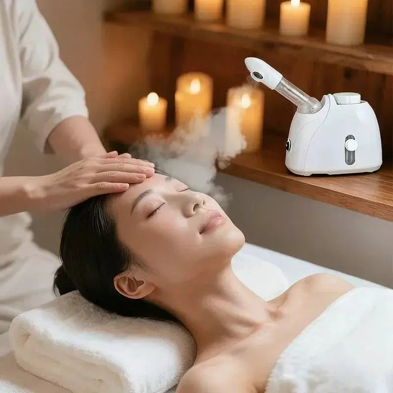 Nano Hot Mist Facial Steamer | 360 Rotatable Spray | EU Plug | Skin Moisture