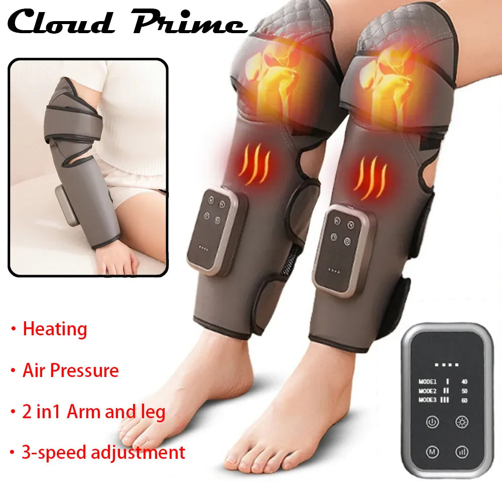 Cordless Leg Massager | Heating Air Compression | 3 Speed
