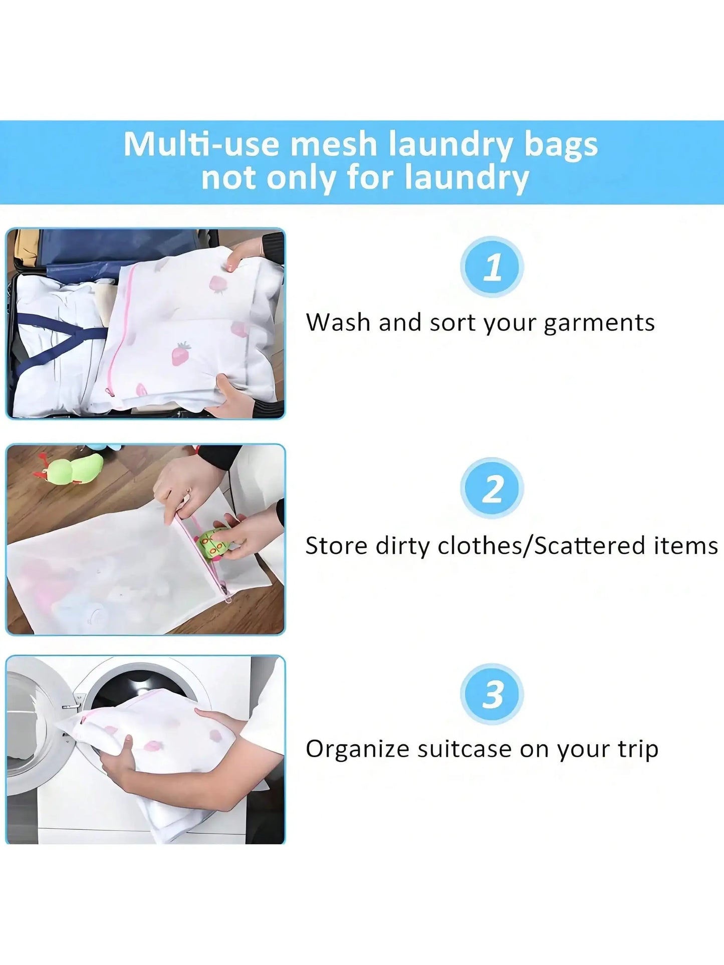 Laundry Bags in 3 Sizes from PriceLows™