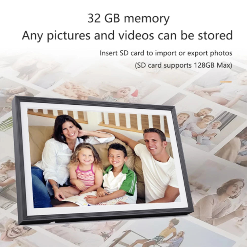 Digital Photo Frame | 10.1in IPS | 1280x800 | Clock Calendar