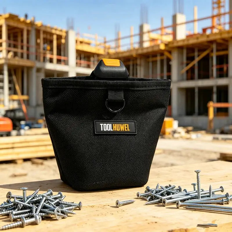 TOOLHUWEI Nails Pouch Large-Capacity Durable Waist Bag Nails & Screws Toolkit Waterproof Multifunctional Tools Package Storage from PriceLows™