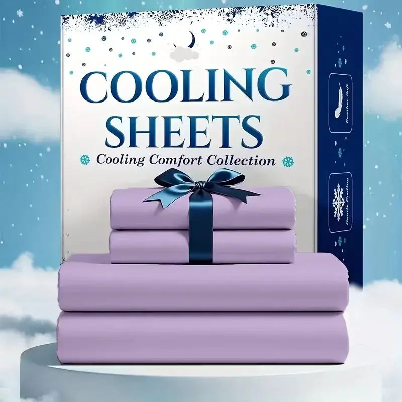 4pcs/6pcs Bamboo Cooling Queen Size Sheet Set - Children Bedding, Breathable And Comfortable - Fit for Hot Sleepers from PriceLows™