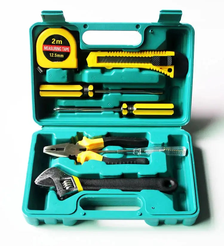 Tools Set General House hold Hand Tool Kit with Plastic Toolbox Storage Case Used to Car repair And home Repair from PriceLows™