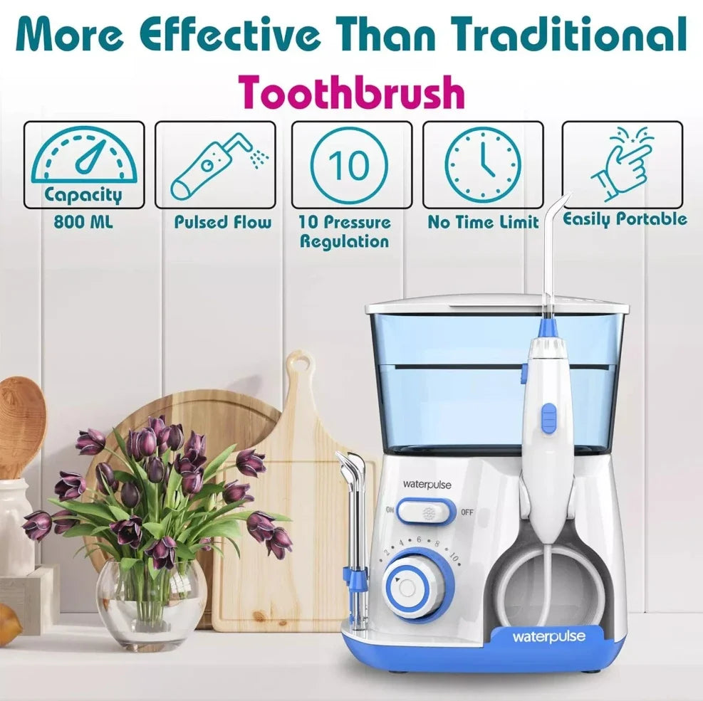 Water Flosser | High Pressure Jet | 5 Nozzles | Portable V300