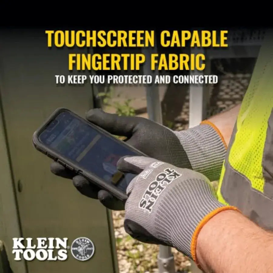 60584 Work Gloves, Knit Dipped Cut Resistant ANSI A2 Nitrile Coated Gloves, HPPE Fabric, Touchscreen Capable,,2-Pair from PriceLows™