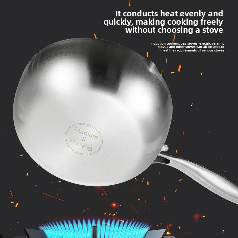 Milk Pot | Pure Titanium | Induction Compatible | Small