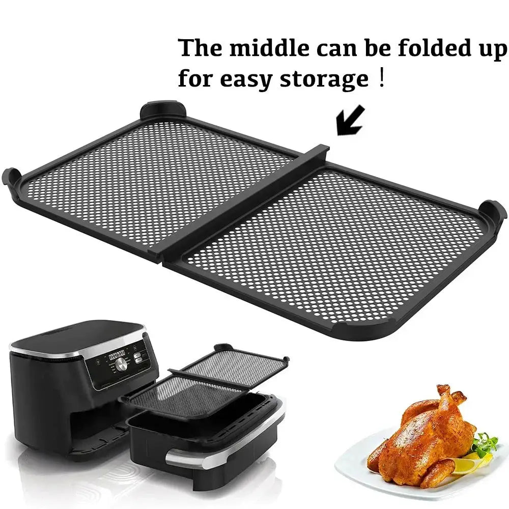 Air Fryer Splatter Guard | Heat Resistant Silicone | Ninja AF500 Compatible | Foldable