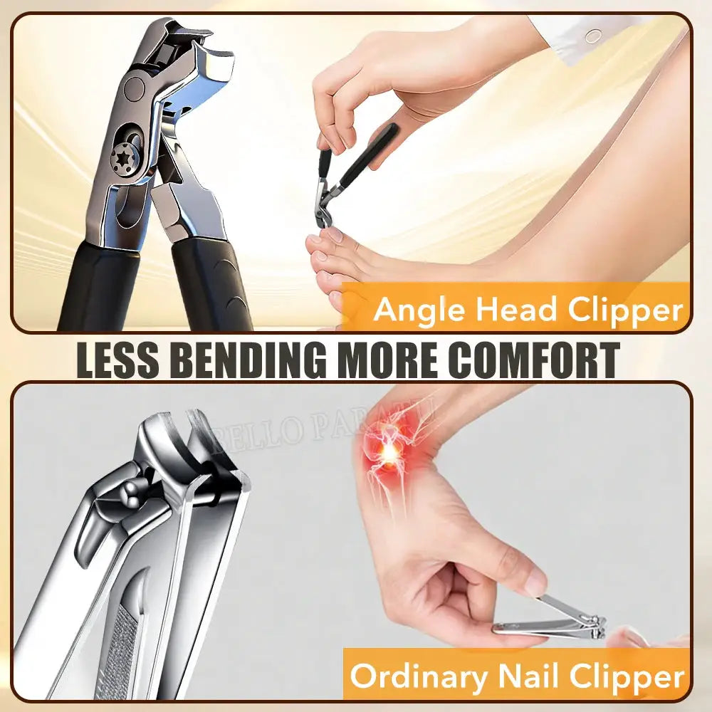Toenail Clippers | Angle Head Design | Stainless Steel | For Thick Toenails