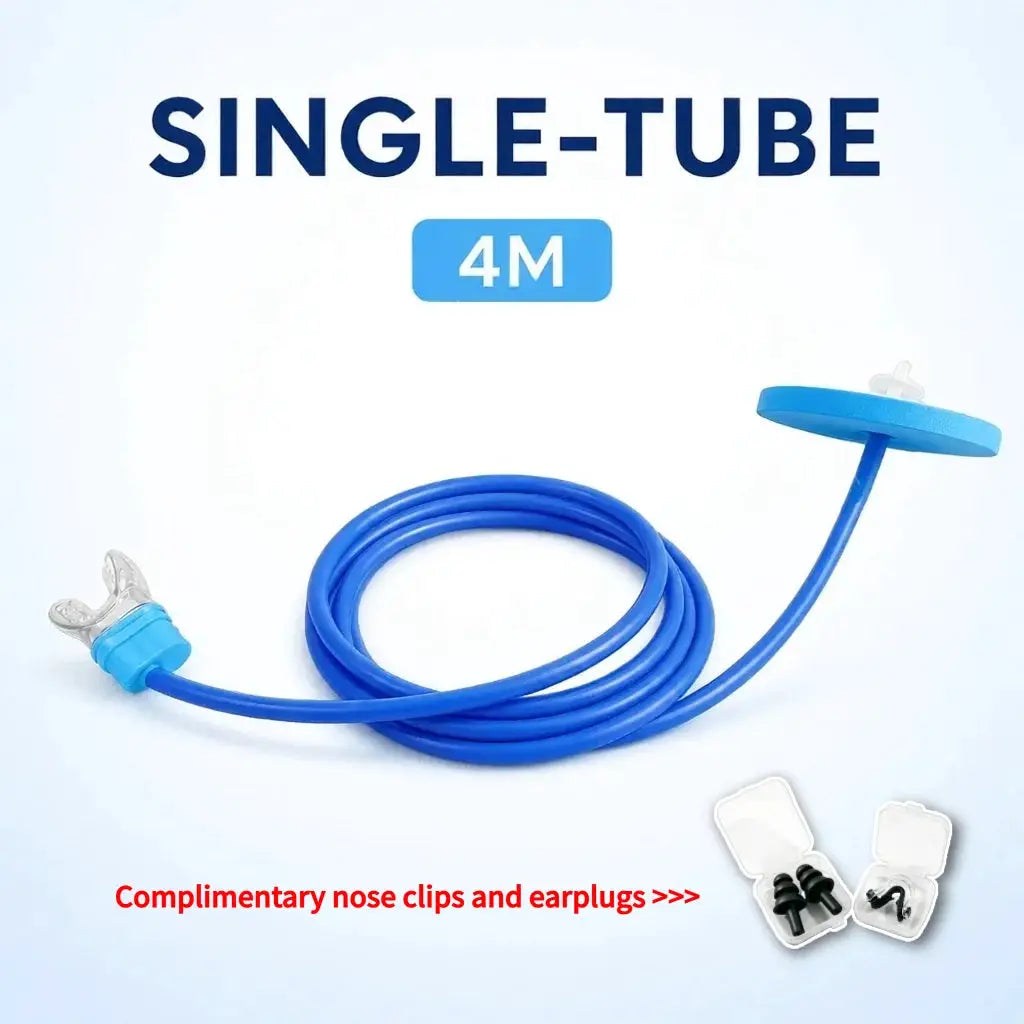 Underwater Breathing Valve | Dual-Tube | Soft Mouthpiece | One Size