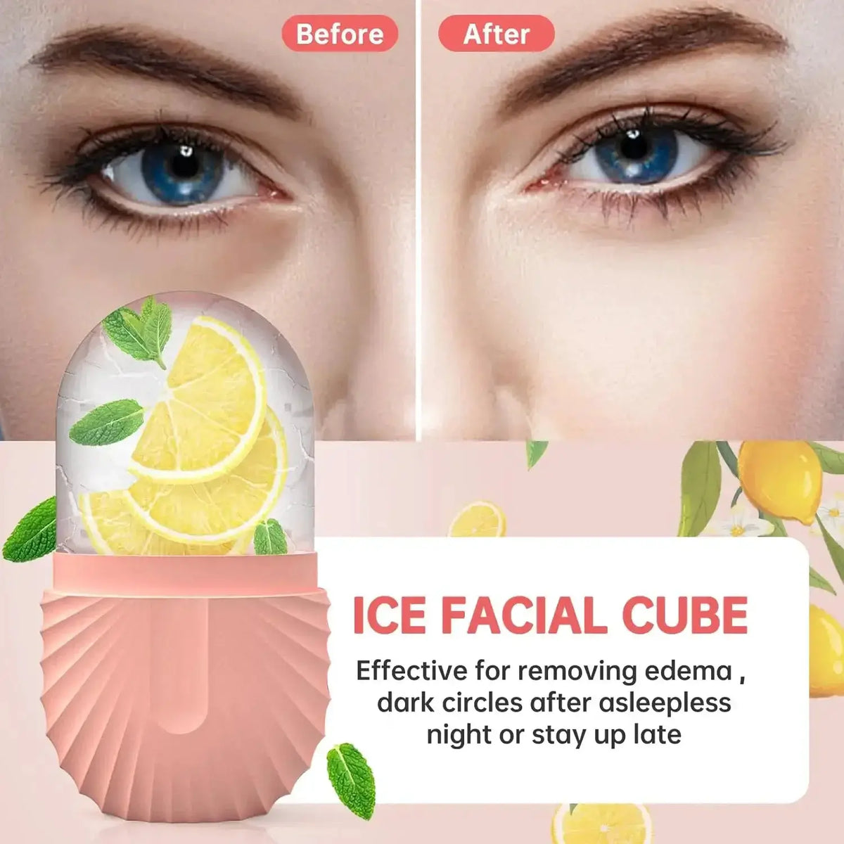 Ice Facial Roller | Flexible Rubber Core | Reusable Design