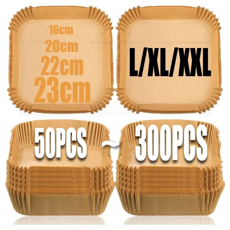 Air Fryer Paper Oven Paper Disposable Send Brush Non-Stick Airfryer Baking Papers Liners Parchment Paper for Baking Microwave from PriceLows™