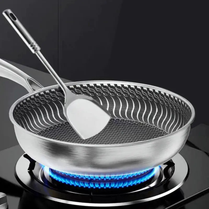 Frying Pan | 316L Stainless Steel | Induction Compatible | 28cm Flat Bottom
