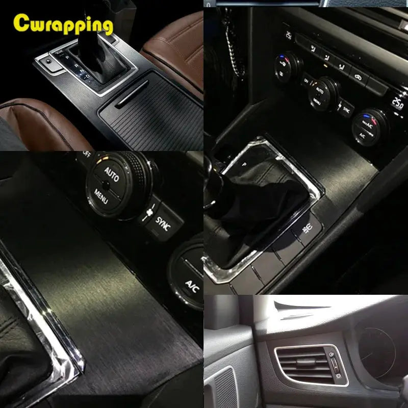 30cmx100cm Car styling Silver Matte Brush Metallic Vinyl Film Car Wrapping Sticker Decal Bubble Free Brushed Foil for Motorcycle from PriceLows™