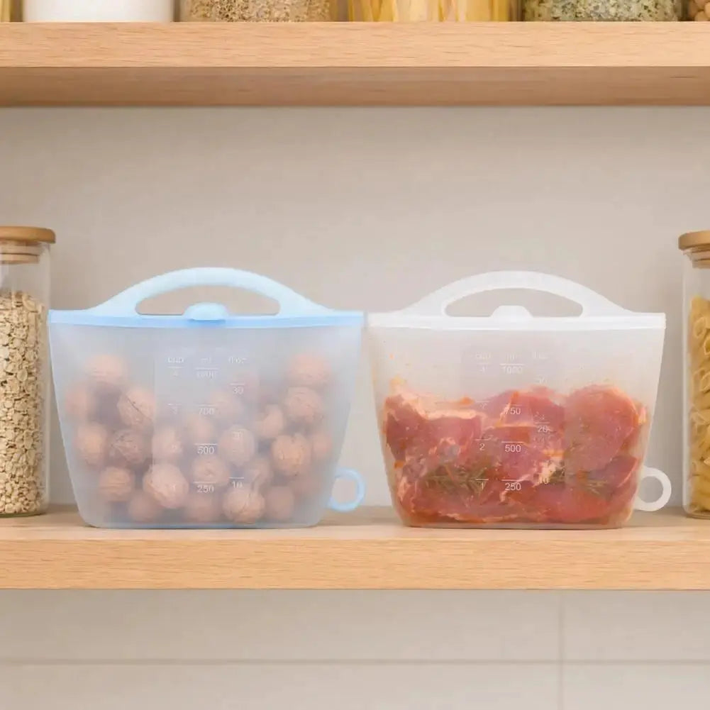 Reusable Silicone Storage Bags | Leakproof | Temperature Resistant | Sizes
