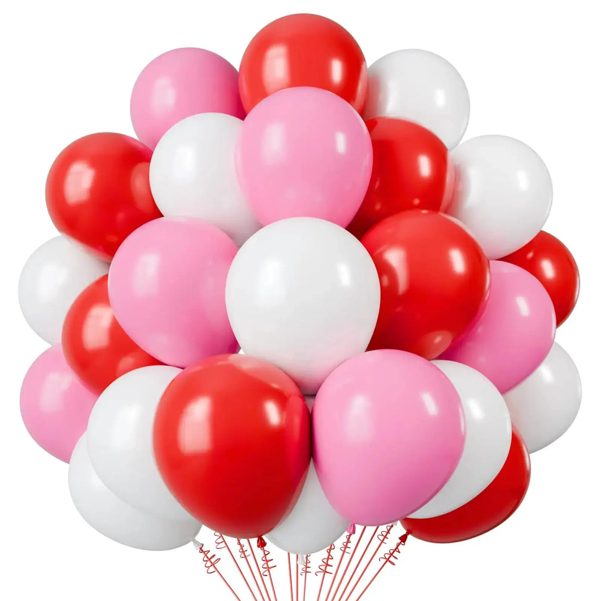 Latex Round Balloons | White And Gold Color | 12 Inch Size | 50 Pack Set
