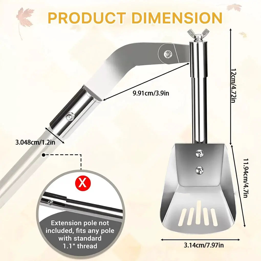 1pc Gutter Cleaning Shovels Thicken Rustproof Gutter Cleaner Scoop Foldable Sturdy Leaf Cleaning Spoon Roof Eave Gutters from PriceLows™