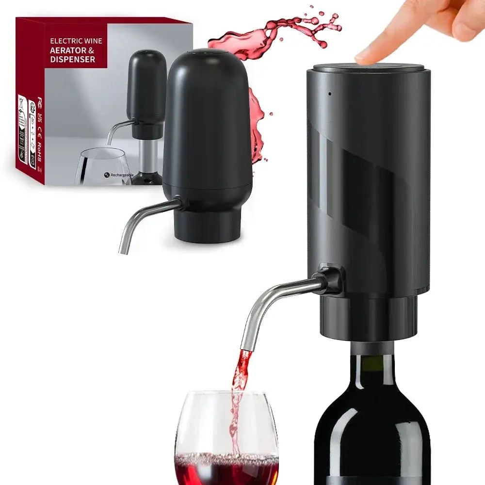 Automatic Wine Aerator Dispenser Rechargeable One Touch Electric Wine Decanter Liquor Dispenser Set Bar Party Wine Accessories from PriceLows™