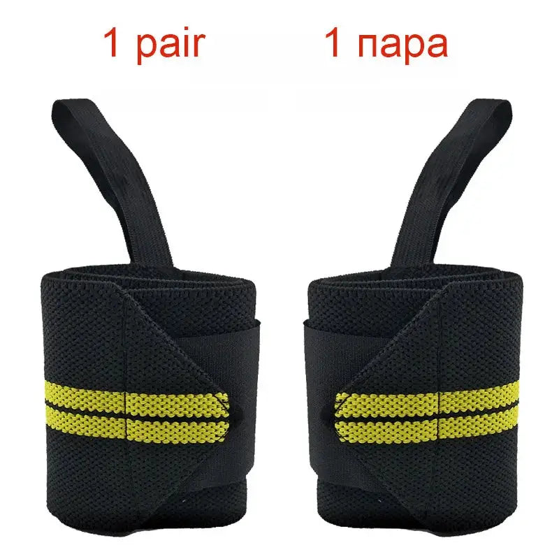 2 Pcs Wrist Wraps | Heavy Duty Support | Polyester Knit | Gym Fitness Crossfit