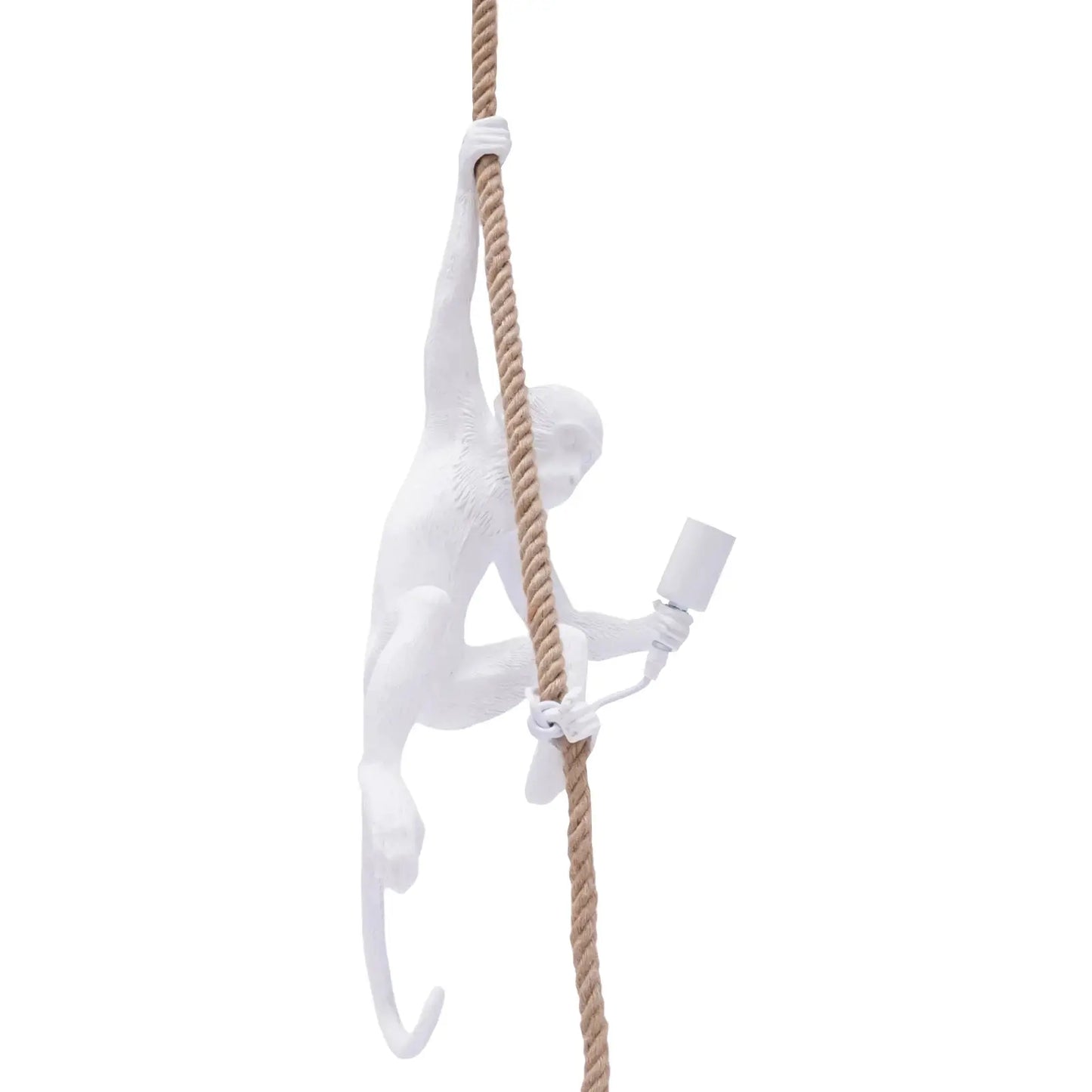 Vintage Resin Hemp Rope Monkey Pendant Light Chandelier Industrial Retro Edison Ceiling Pendant Lamp Fixture E27 for Bedrooms from PriceLows™