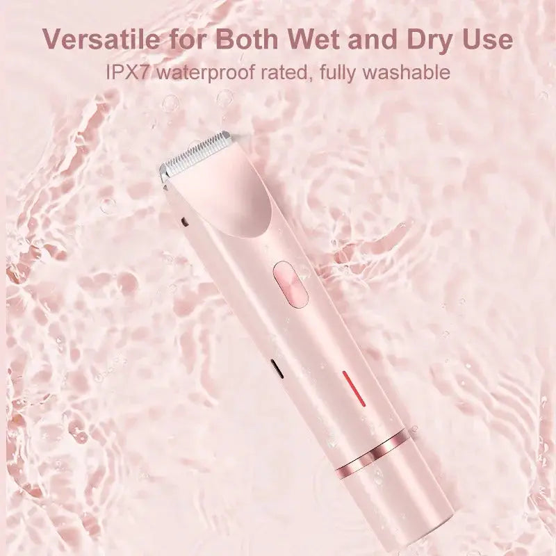 Dual Head Rechargeable Hair Clipper | Wet Dry Waterproof | Floating R Shaped Blades