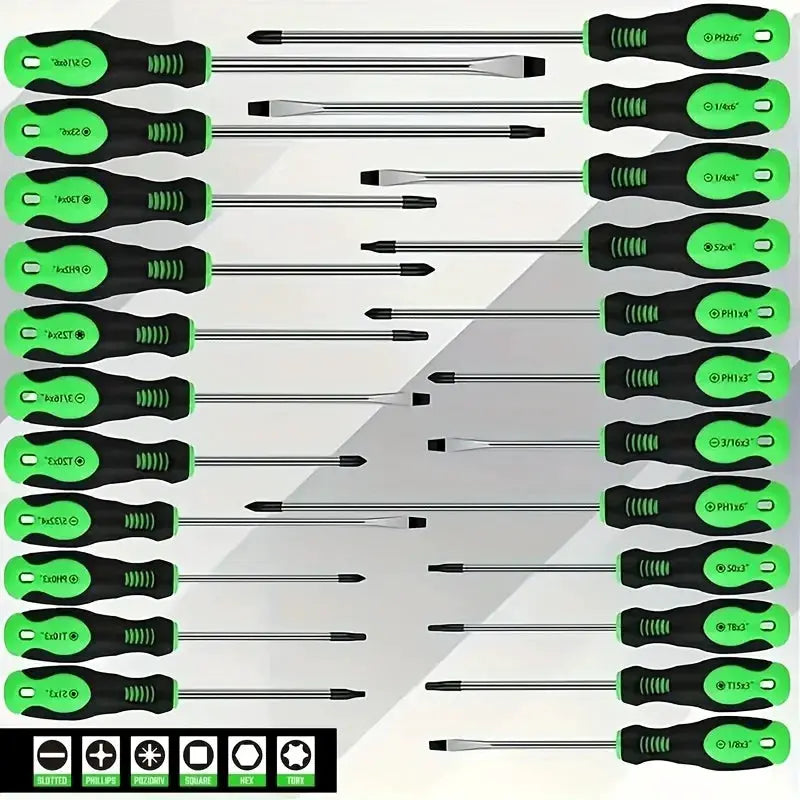 21-PCS Magnetic Screwdriver Tool Set with Shockproof Case, Professional Multi-Bit Kit for Car Repair, Home DIY & Electronics from PriceLows™