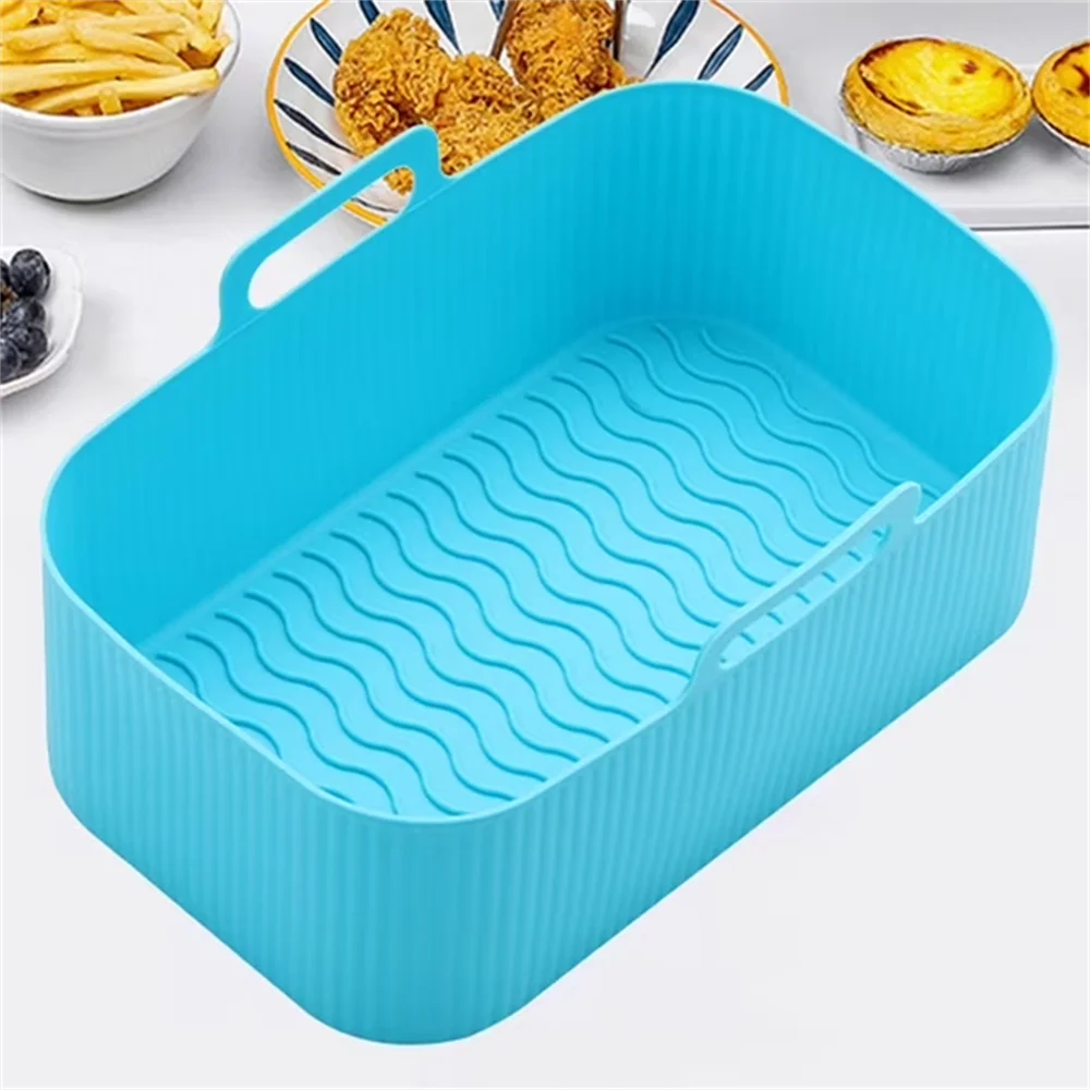 Silicone Air Fryer Liners | 7.67 x 4.92 in Square | Reusable Mats | Ninja DZ201