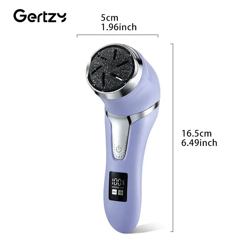 Rechargeable three head electric scab remover with chip removal vacuum cleaner, portable foot repair kit, LED display screen from PriceLows™