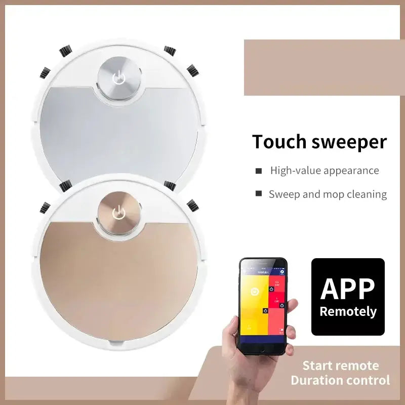 Robot Vacuum Cleaner | App Controlled Wireless Cleaning | Battery Life 1h20m-2h