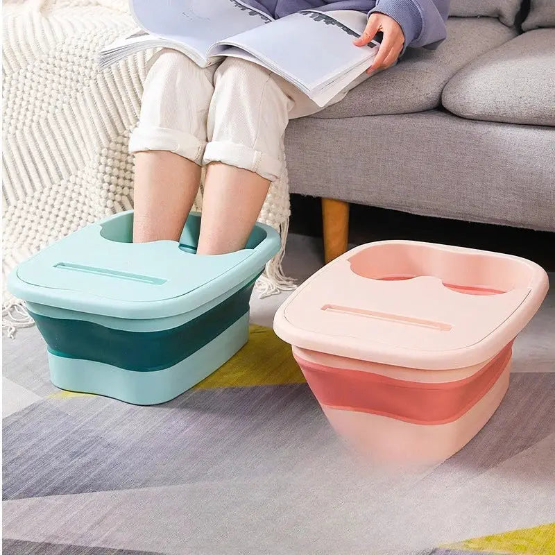 Foldable Foot Bath | Silicone Bucket | With Massage Points