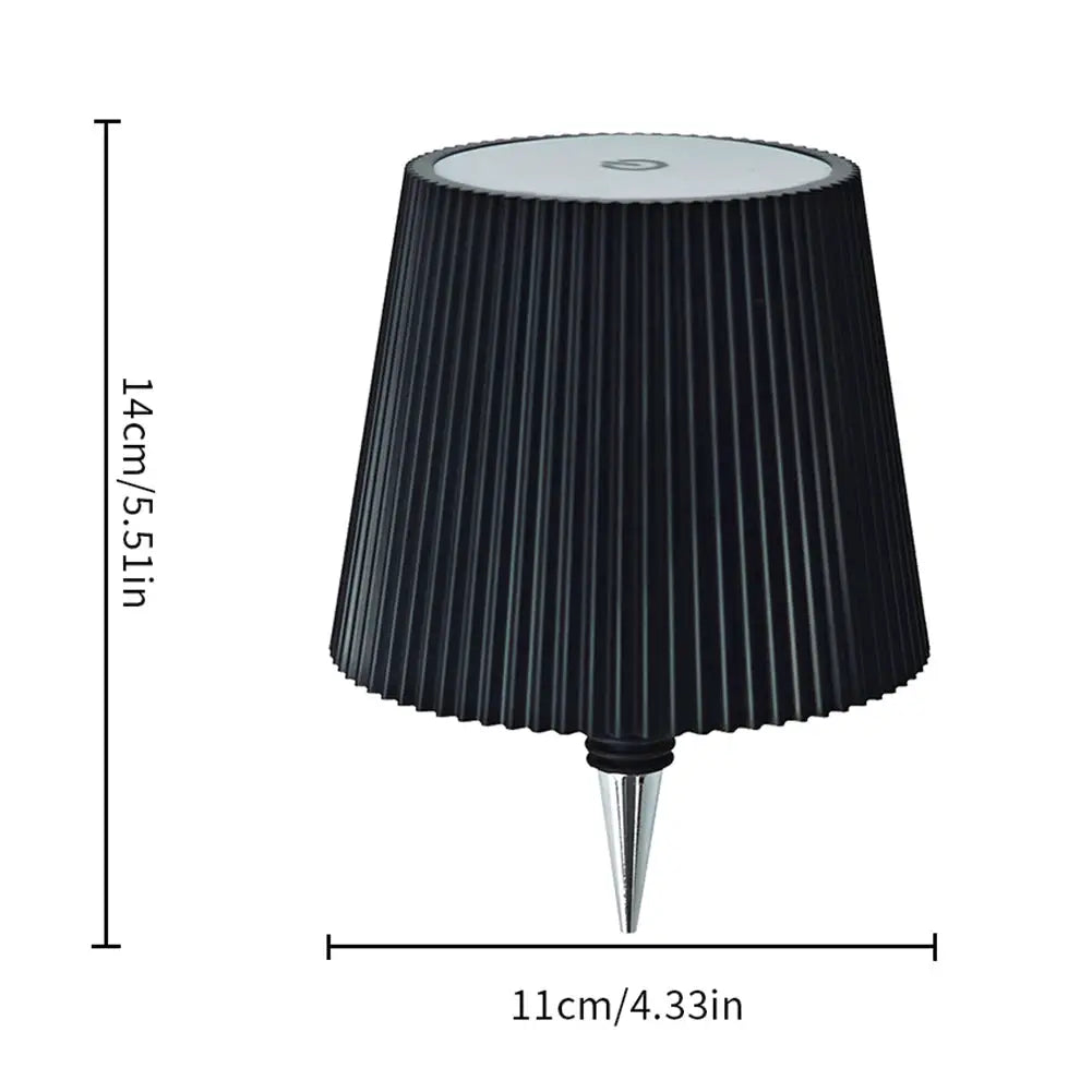 Metal Dimmable Bottle Lamp Rechargeable 2000mAh LED Wine Bottle Lamp 3 Colors Dimmable Touch Control for Family Restaurant & Bar from PriceLows™